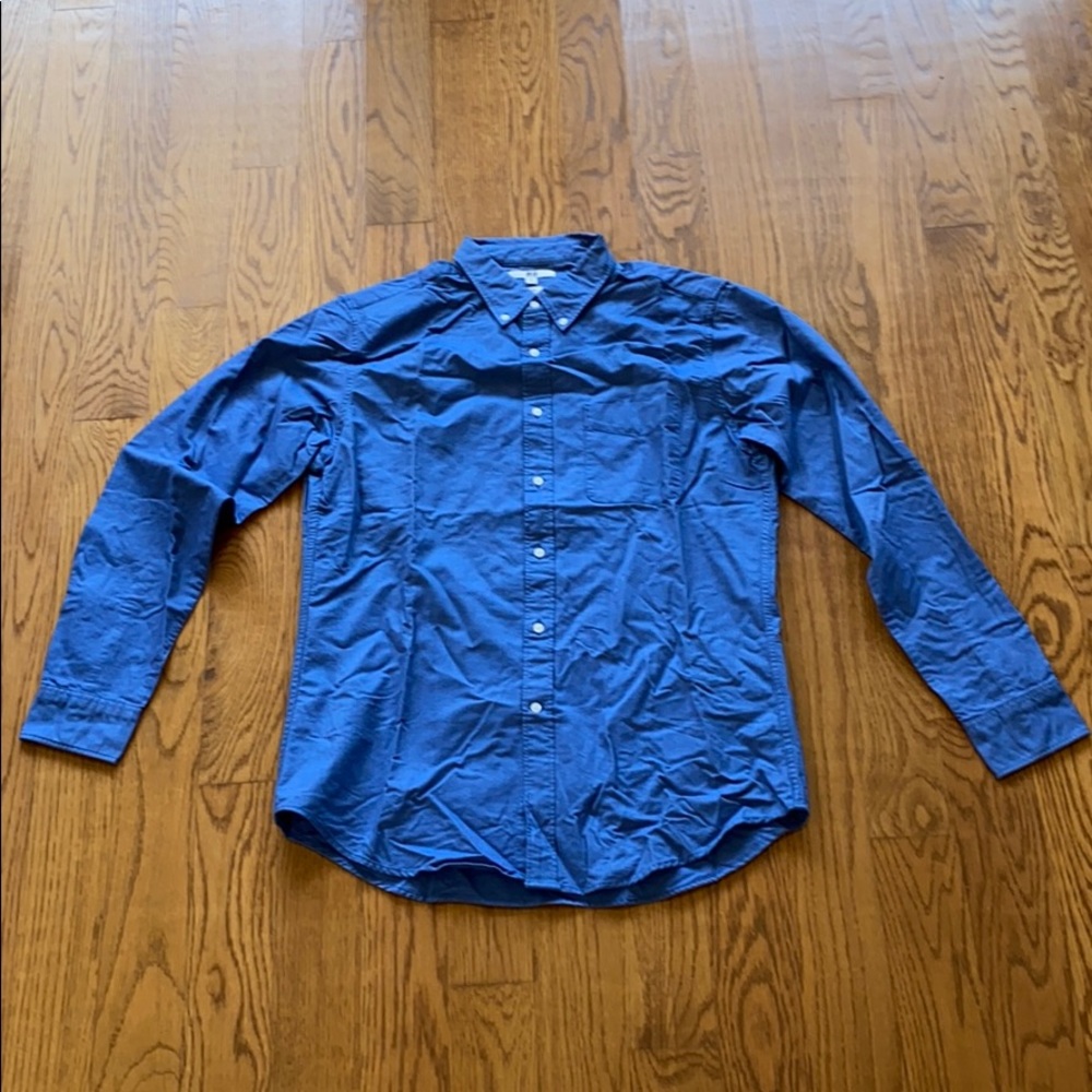 Uniqlo Slim-fit Oxford Royal Blue (Large)